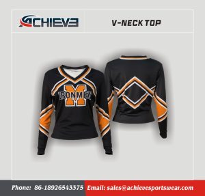 Wholesale Long Sleeve Custom V-NECK Top Daily Casual Clothing