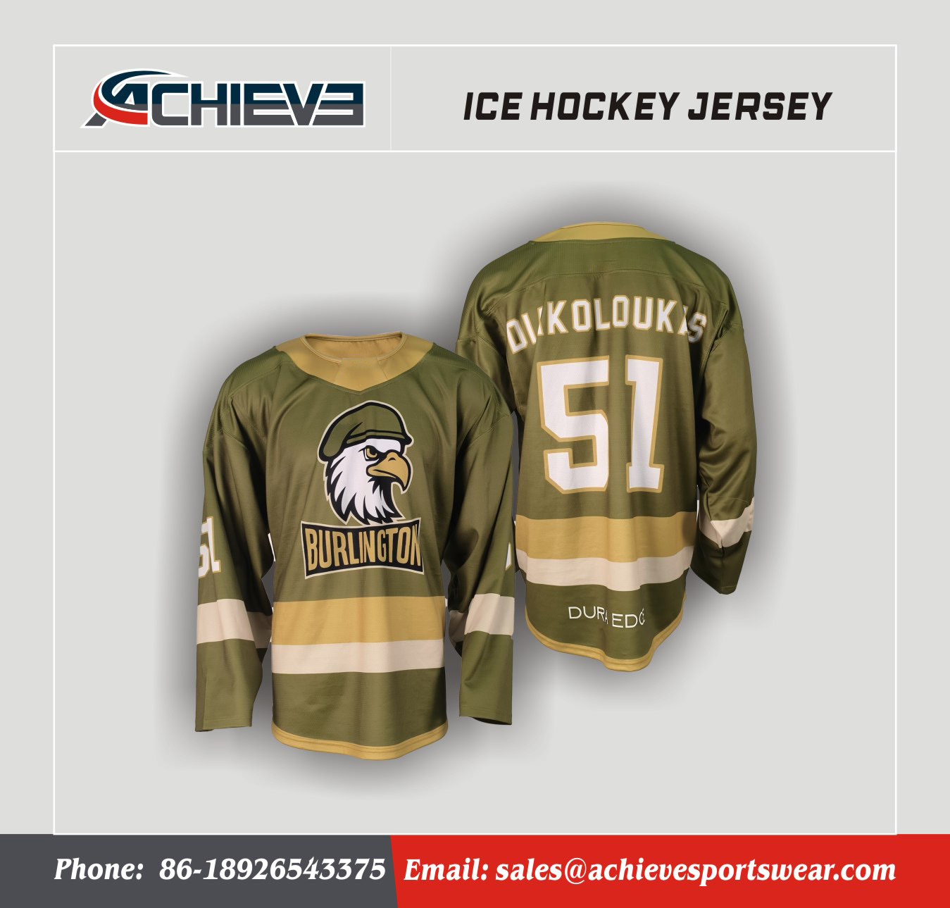 Training Ice Hockey Uniform Breathable hockey top team wear