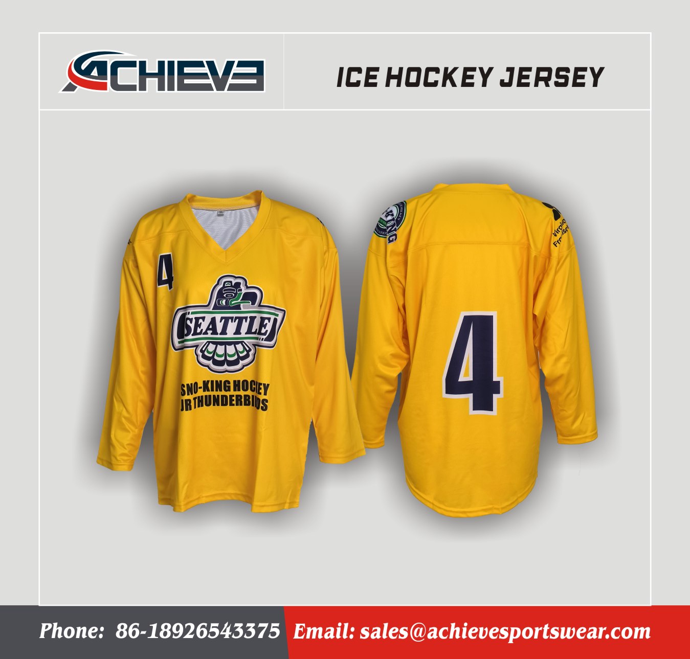 New Ice Hockey Uniform Breathable High Quality hockey top team wear