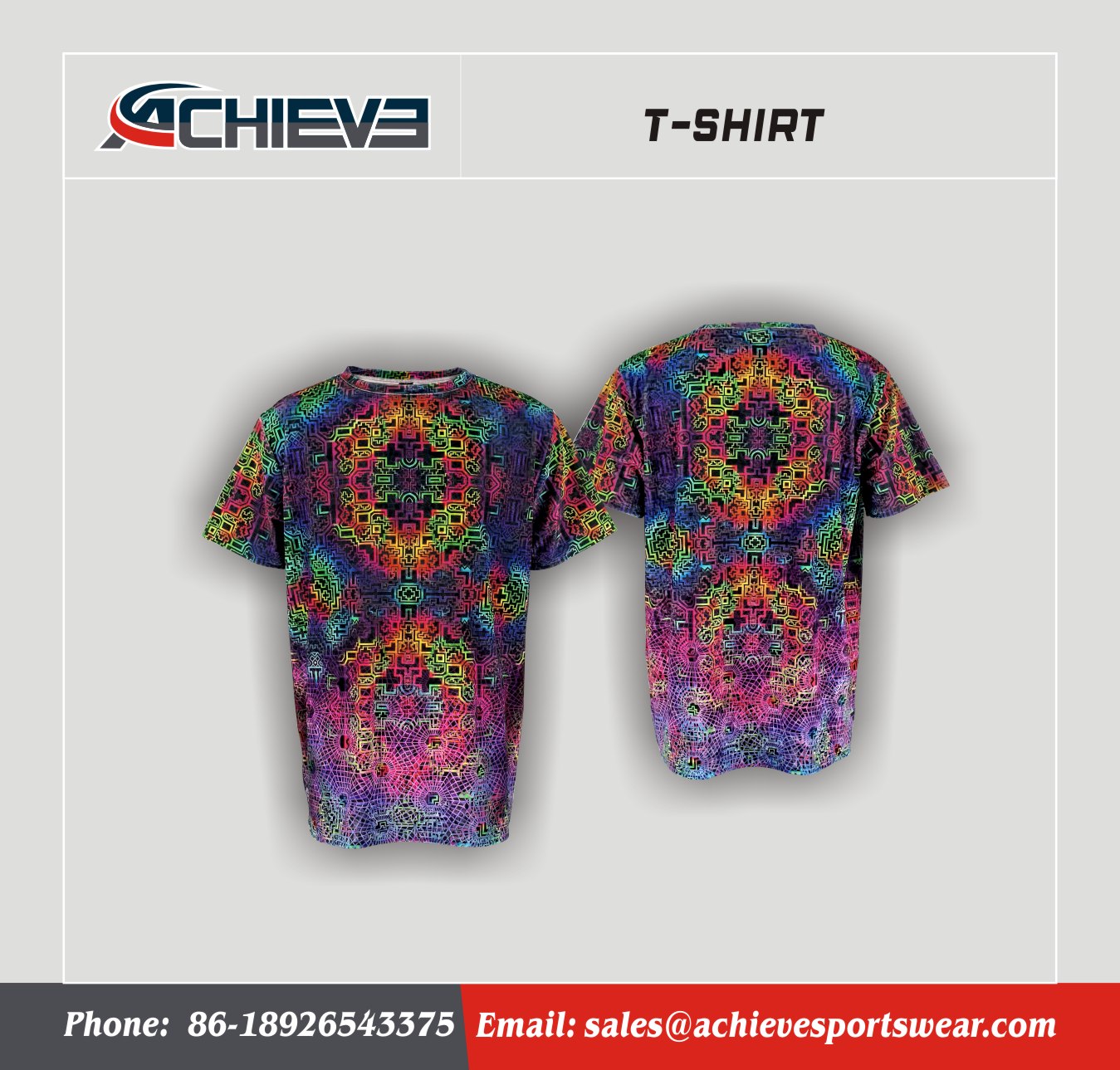Custom Sublimation-Printed Daily Casual T-Shirt