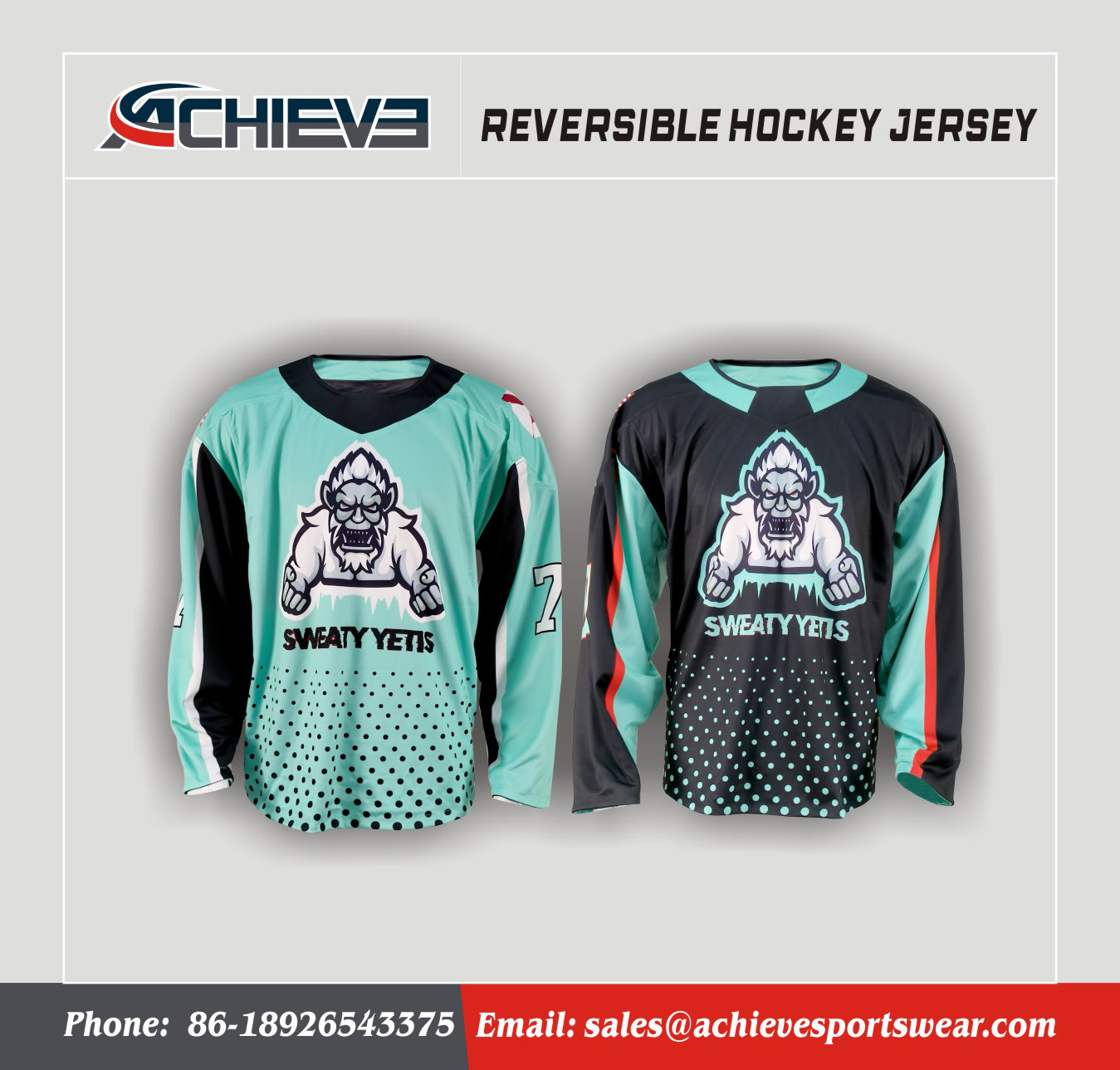 Durable Sublimated Ice Hockey Practice Jerseys – Team Uniforms