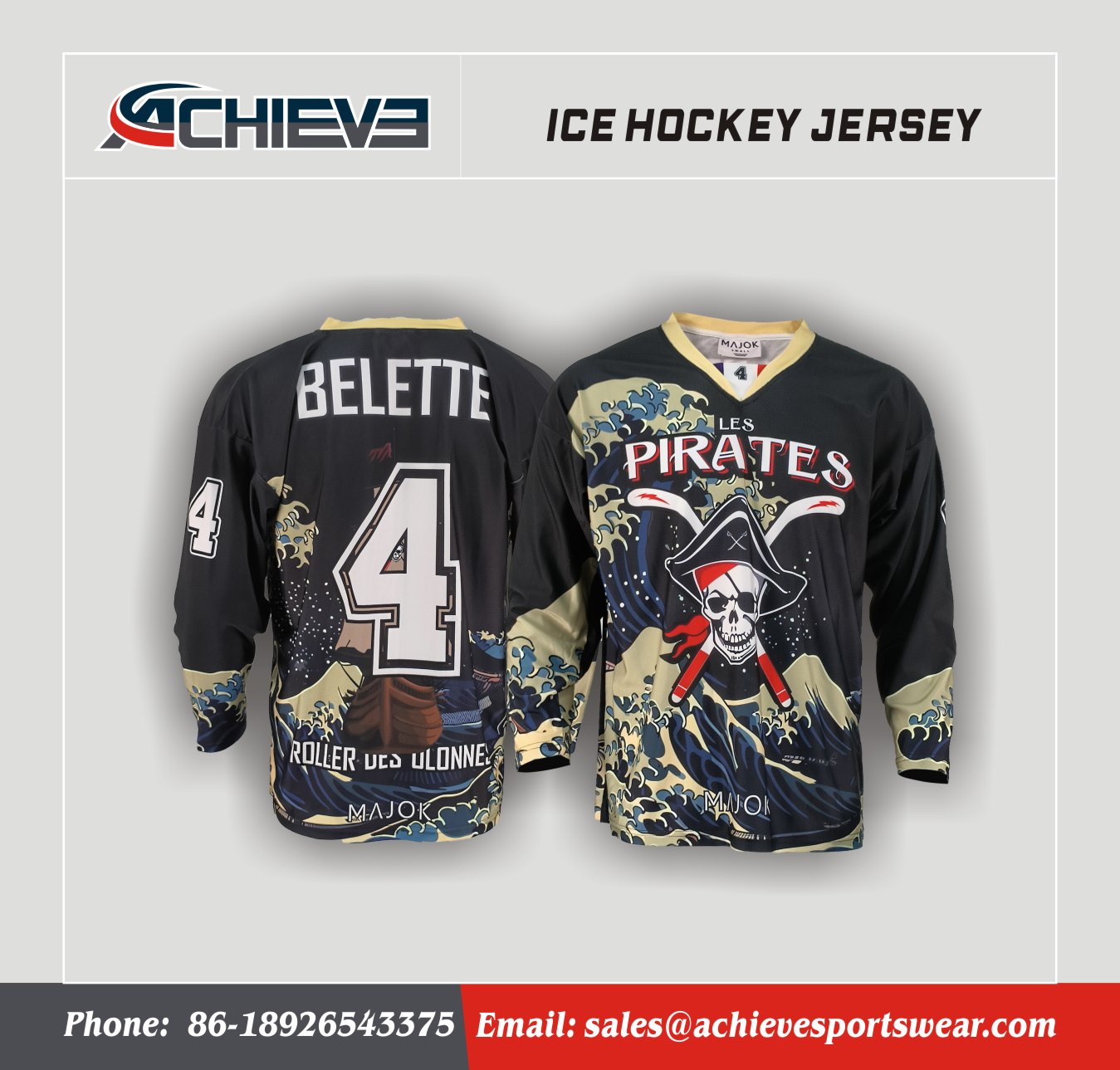 Lightweight Hockey Training Jerseys – Fully Custom Team Uniforms