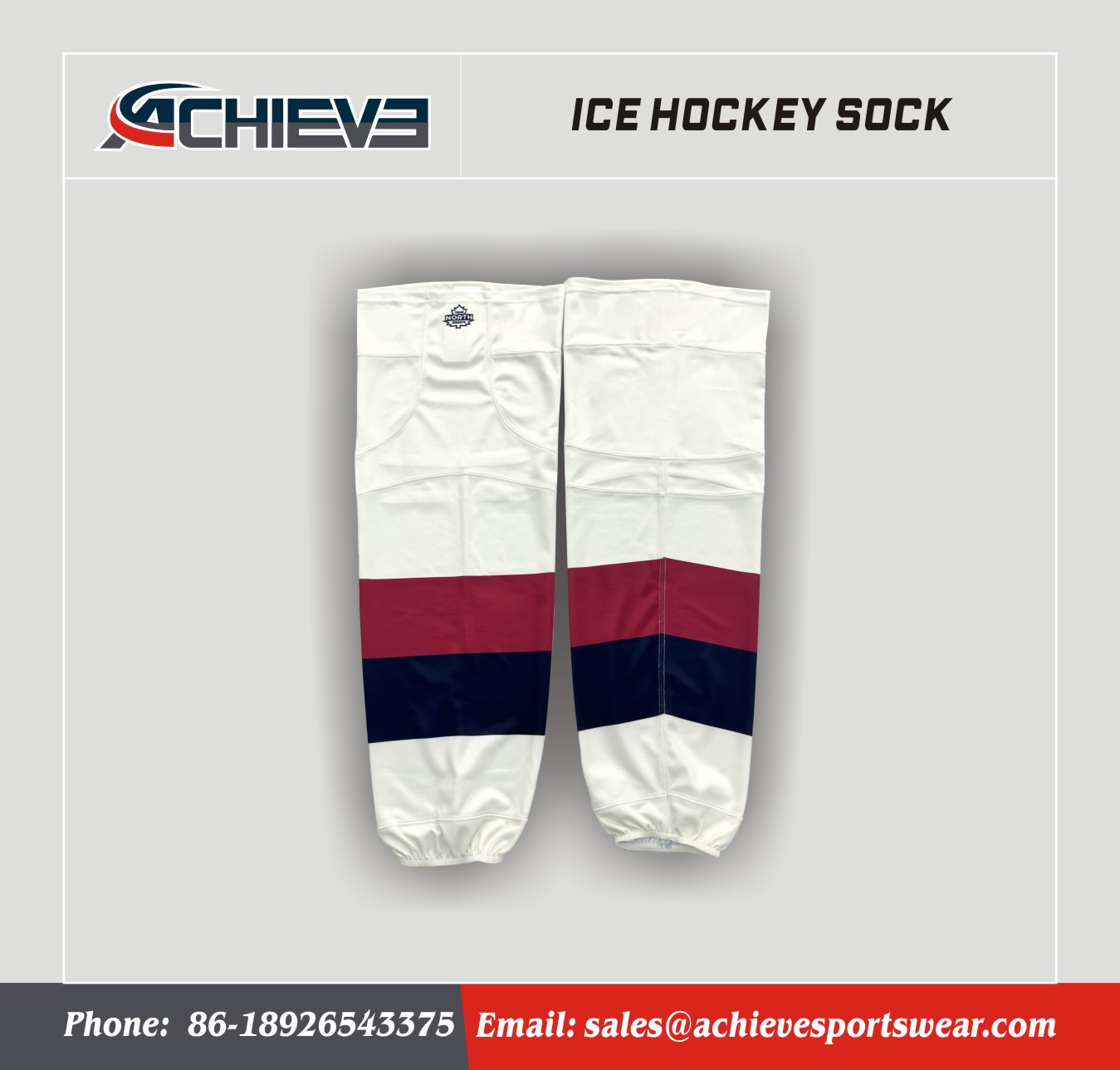 Achieve Professional High Quality Team Ice Hockey Socks