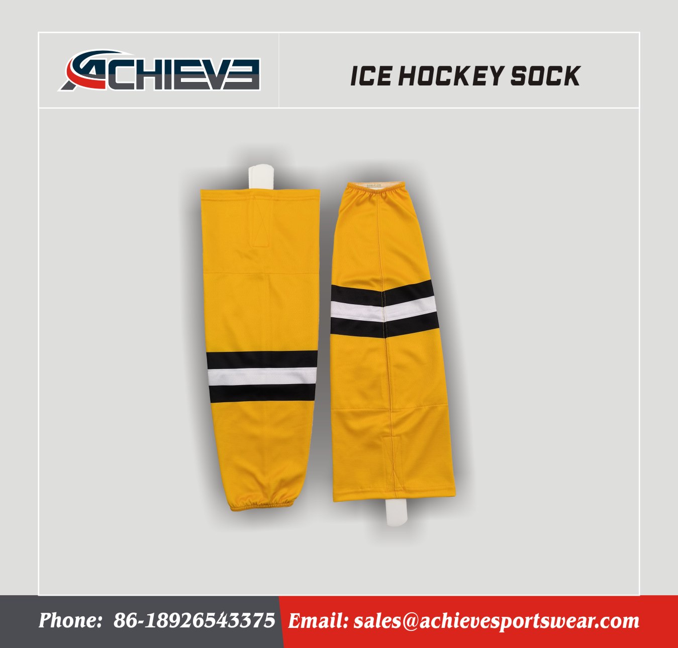 Achieve Team Wear Outdoor Ice Hockey Socks Sublimated