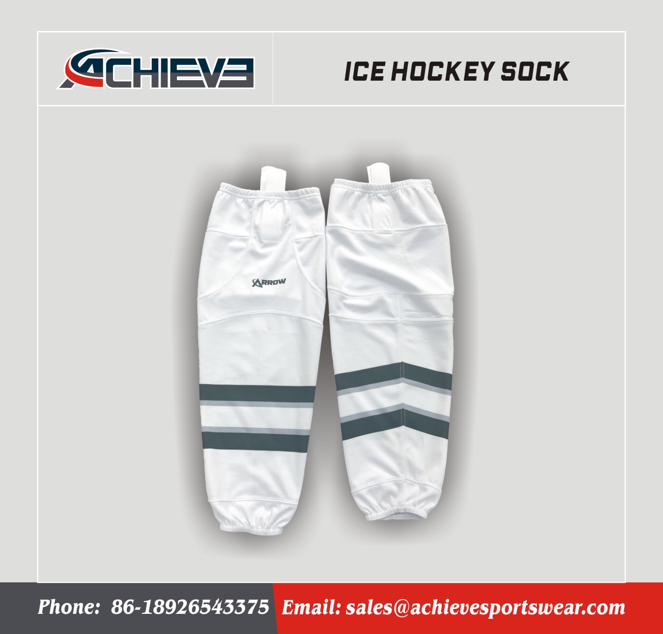 New Soft Ice Hockey Socks Sportswear Sublimation Design Fast Dry