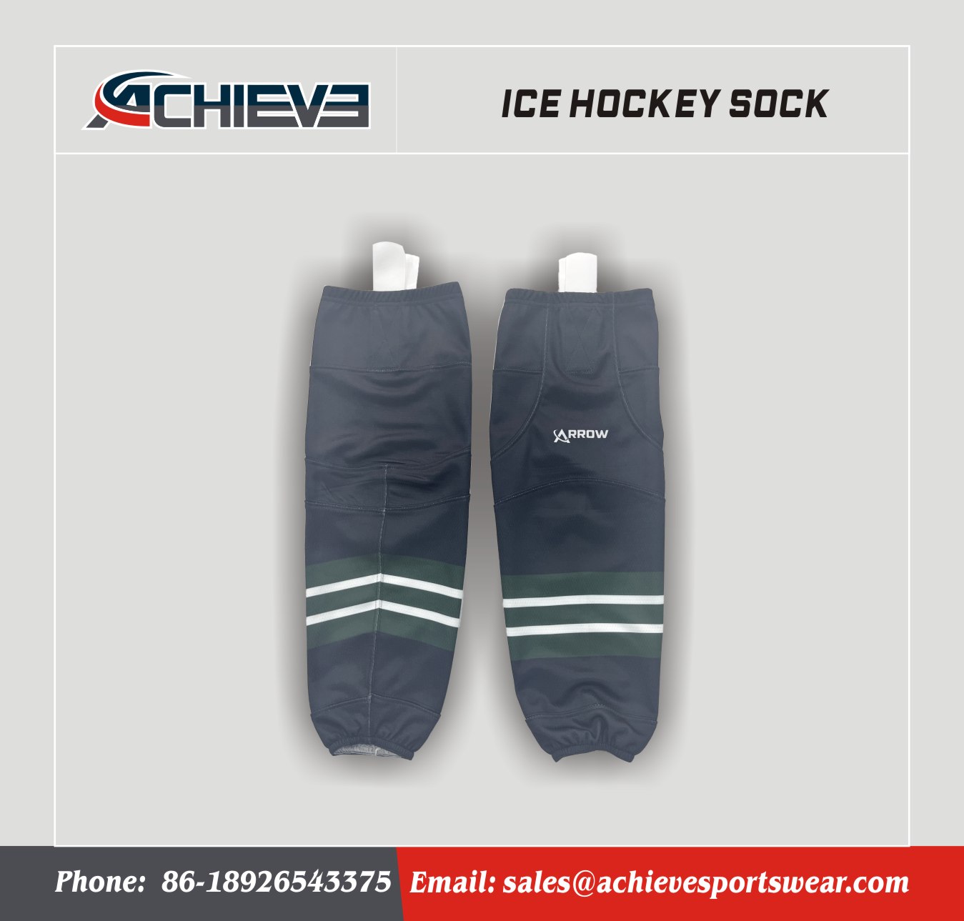 Custom Color Ice Hockey Socks Custom Made Size Professional Socks