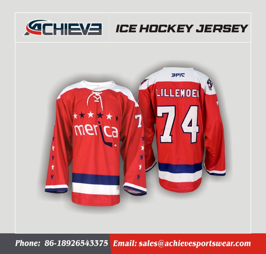 High Quality Custom Ice Hockey Jersey New Design Long Sleeve--main view