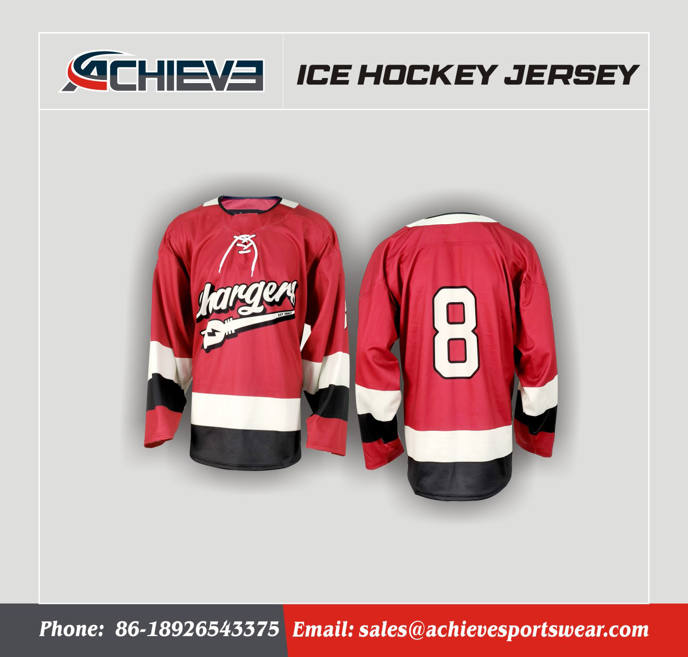 Custom Team Ice Hockey Jersey Sports Uniform Hockey Wear