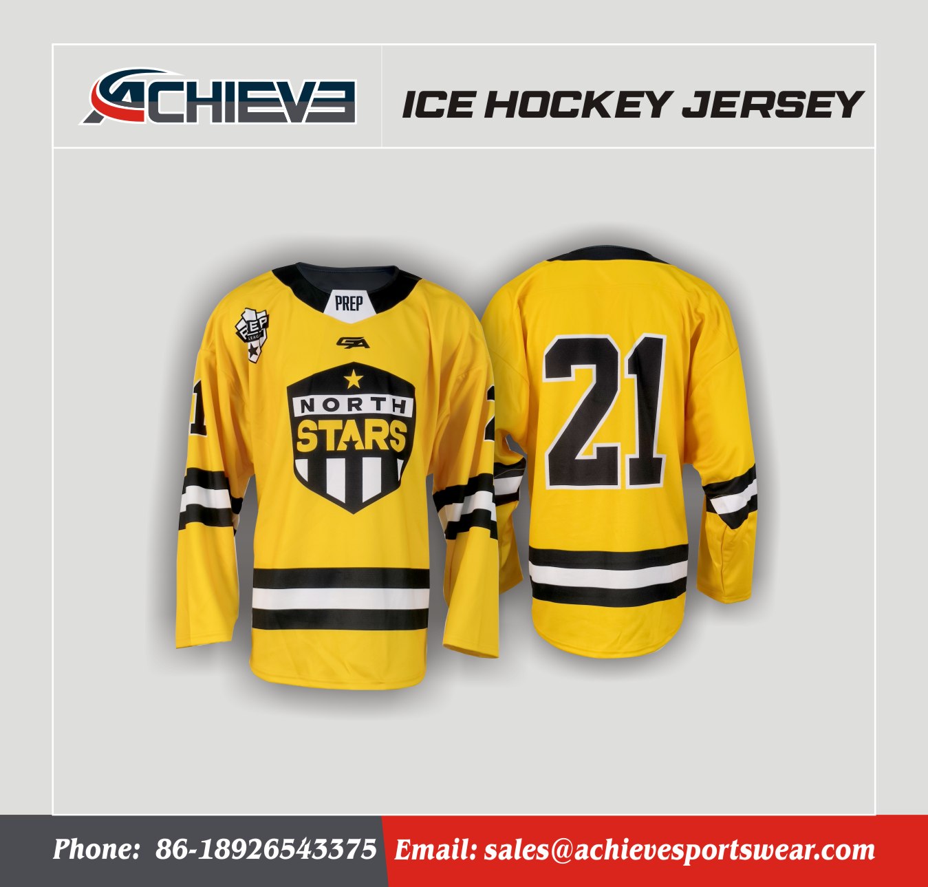 Fashion Customized Professional Ice Hockey Jerseys Team Uniforms