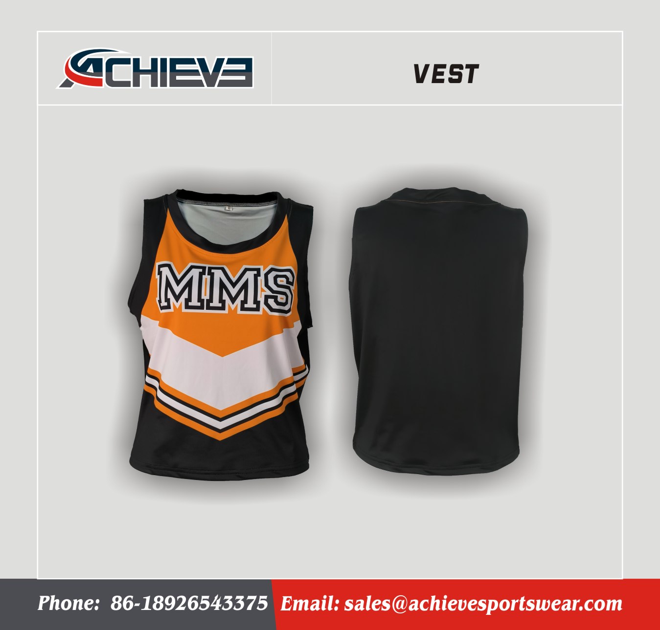 Achieve Vest All-Over Print Custom Sleeveless Training Tank Top