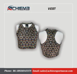 Achieve Vest All-Over Print Custom Sleeveless Crop Top