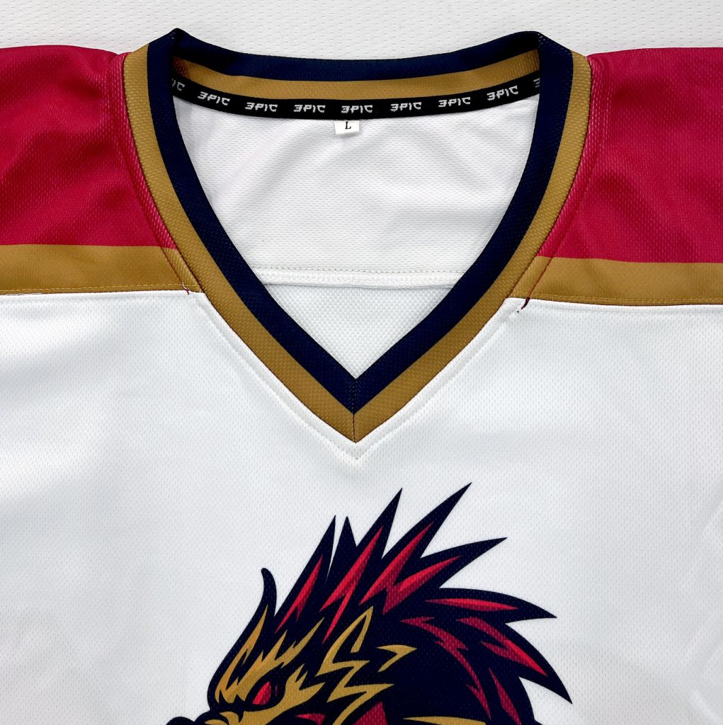 Unisex Custom Ice Hockey Jersey Club Professional Field Hockey Jersey--collar detail view