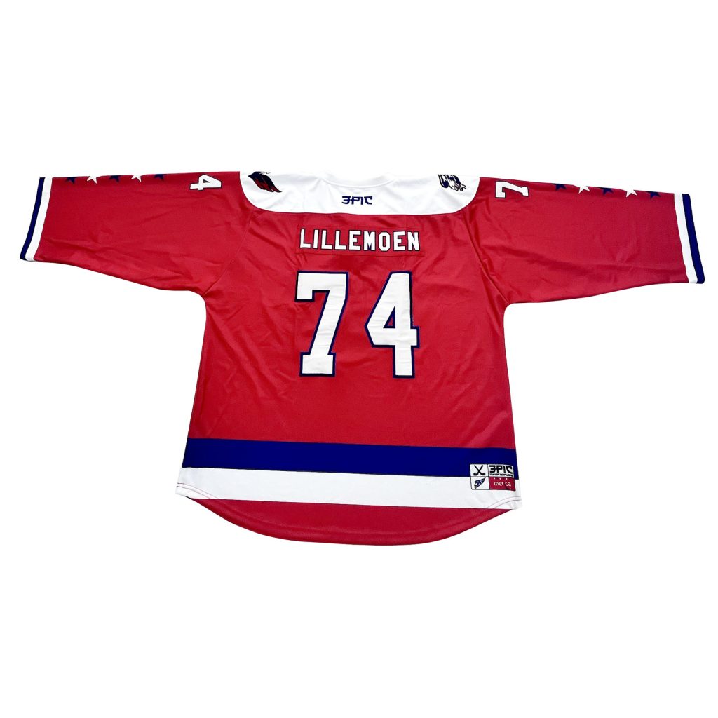 High Quality Custom Ice Hockey Jersey New Design Long Sleeve Back Tiled map