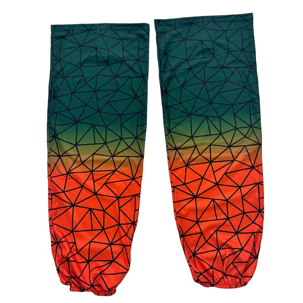 New Sublimation Hockey Socks Hockey Uniform Sock front view