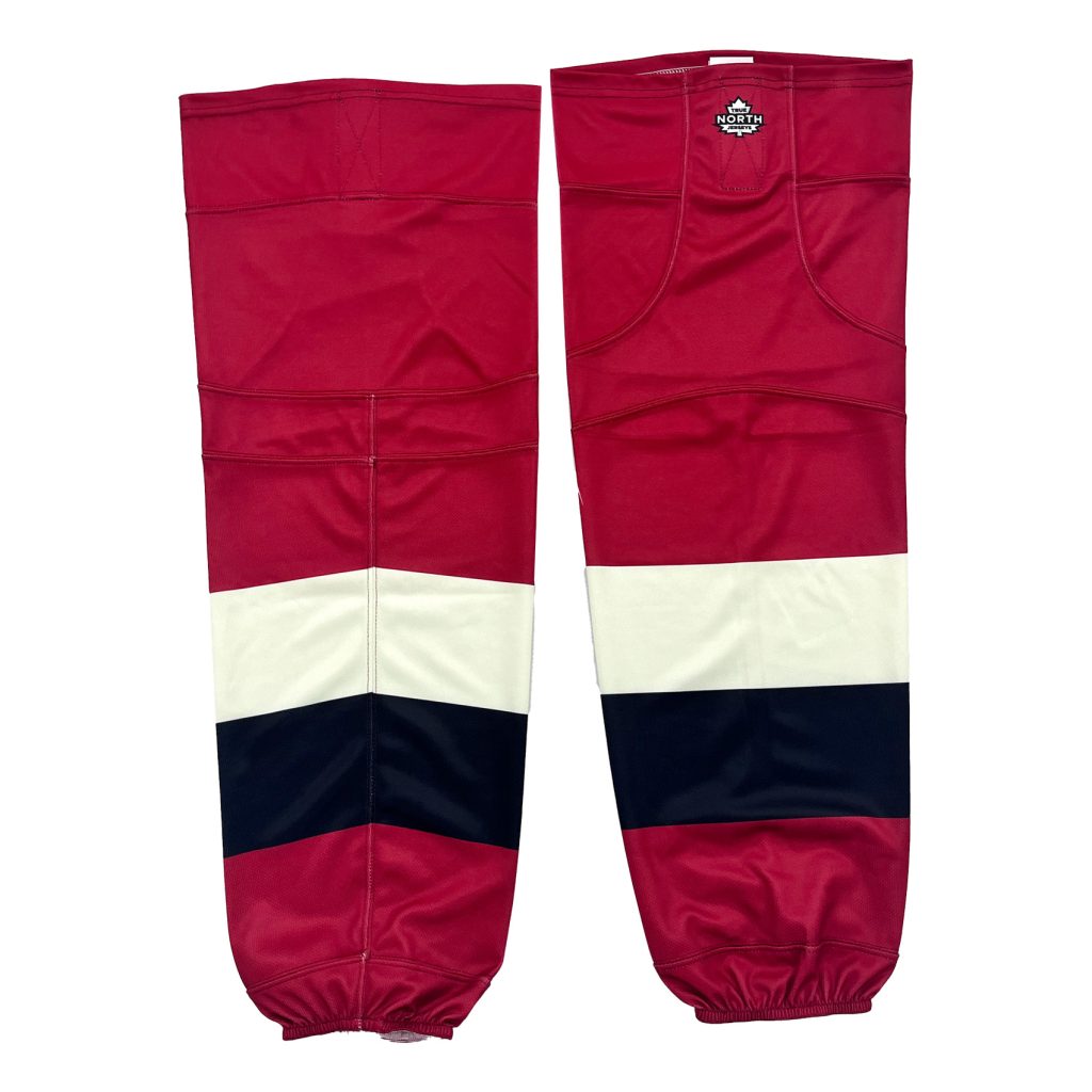Achieve Sublimation Ice Hockey Socks Red Practice Custom Socks 