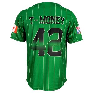 High Quality New Design Baseball Team Jersey Double Polyester Baseball Uniform--back view