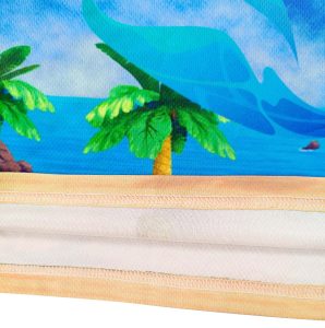 Personalized Sublimation Print Tee – Premium Casual & Lifestyle Shirt--hem detail view