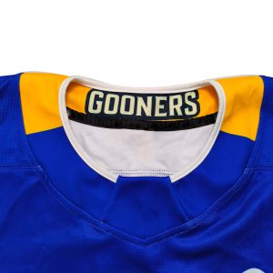 Wholesale Custom Ice Hockey Jerseys with Team Logo Design--collar detail view