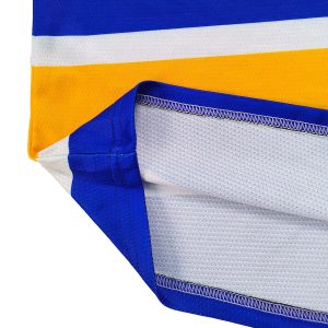 Wholesale Custom Ice Hockey Jerseys with Team Logo Design--hem detail view