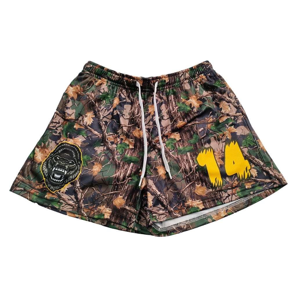 High Quality Design Your Own Polyester Custom Sublimation Short--front view