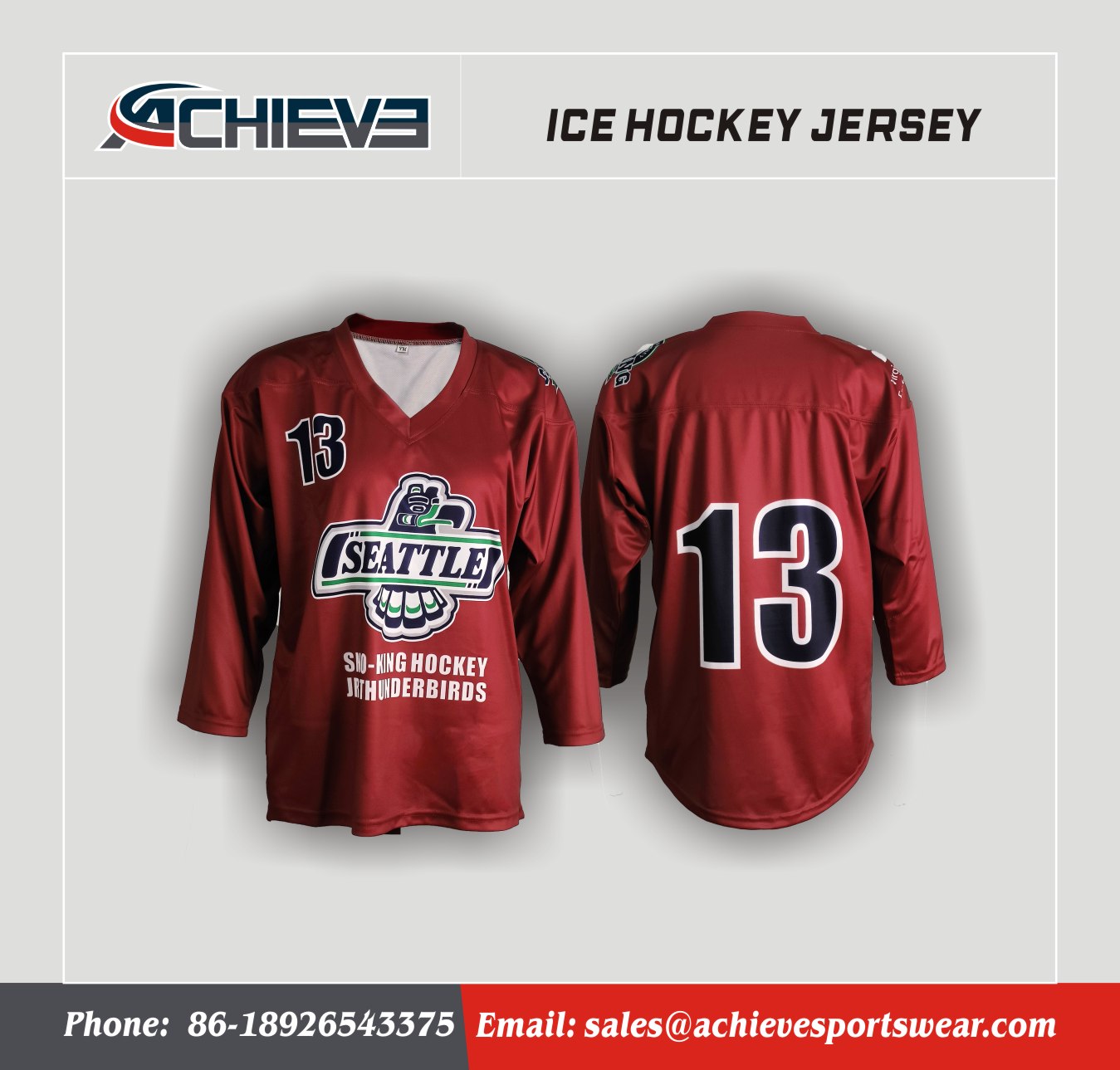 High-Impact Ice Hockey Jerseys – Personalized Team Apparel