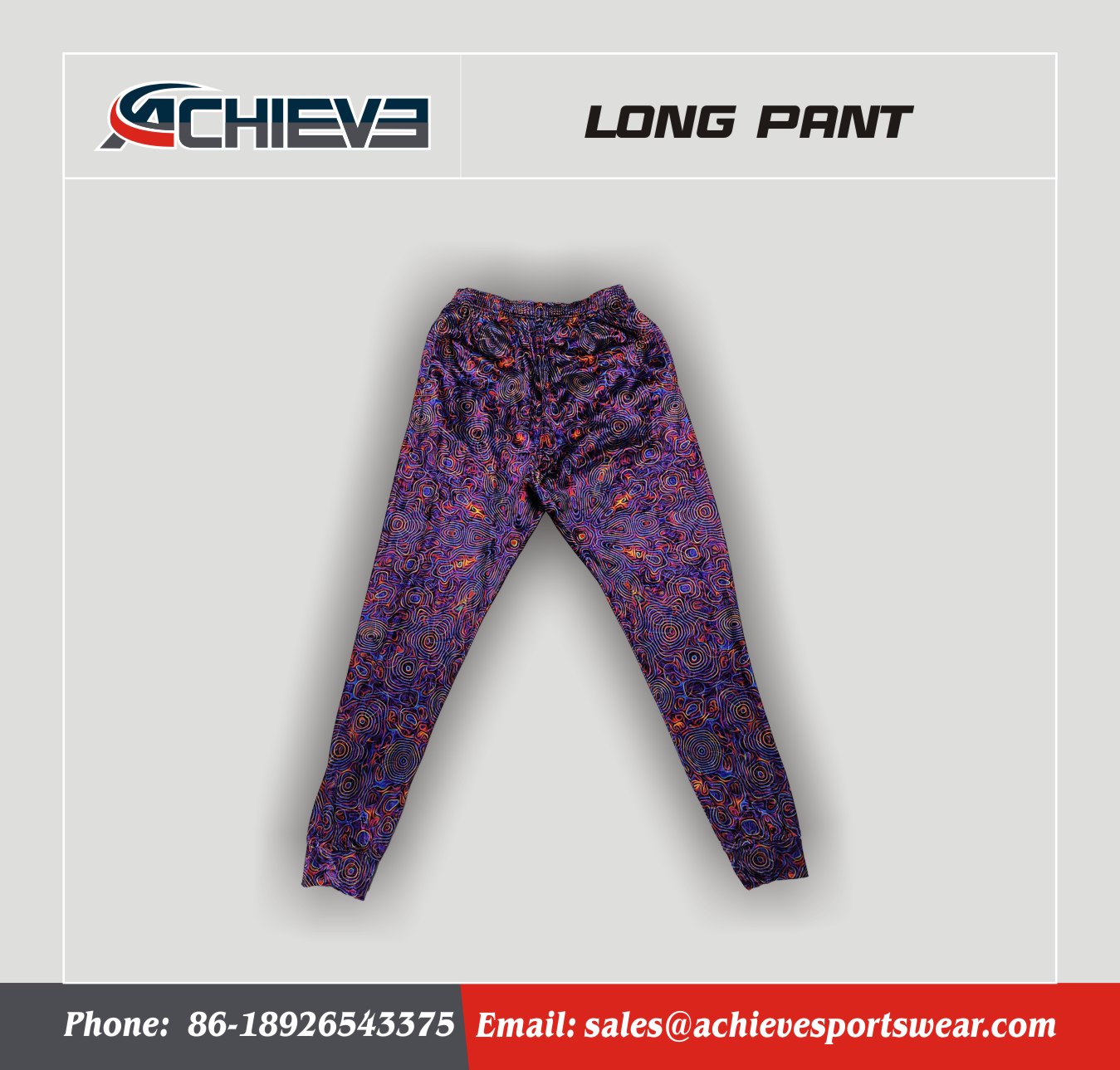 Sublimated Print Long Pants | Vibrant Artistic Casual Trousers for Trendsetters