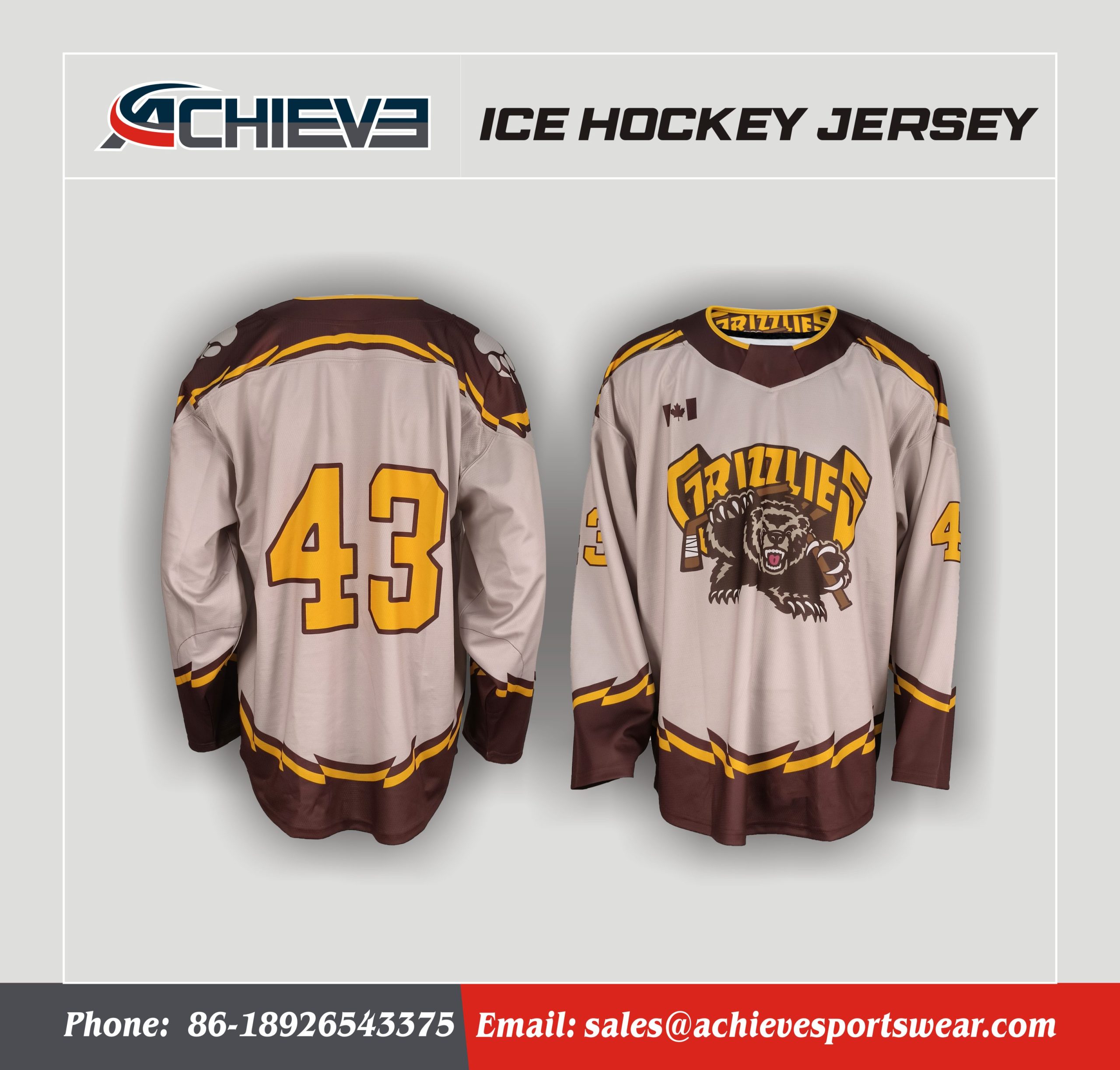 Custom Sublimation Ice Hockey Uniform Hockey Practice Jersey