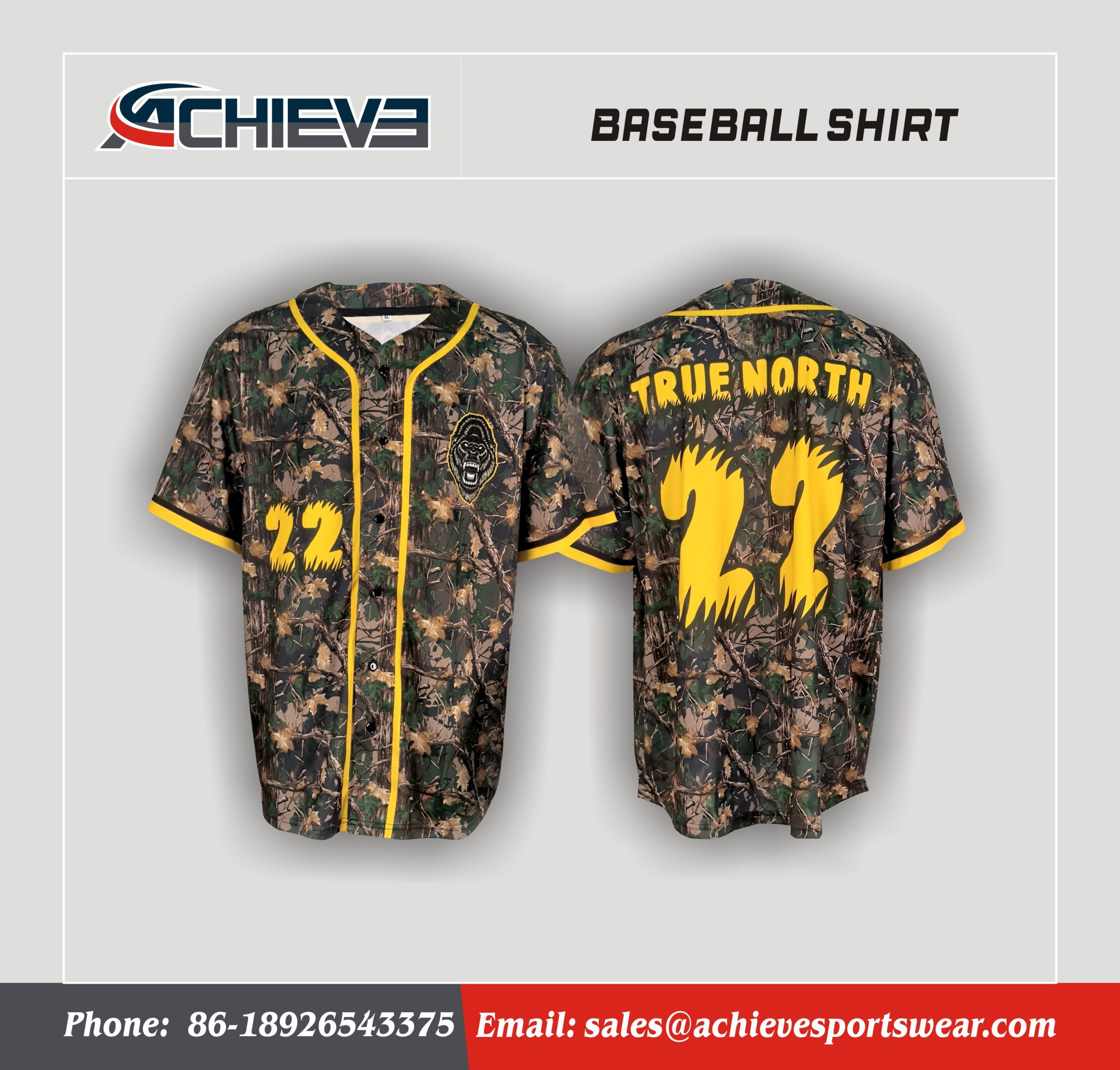 Custom Club Baseball Jersey  Sublimation Baseball Uniform