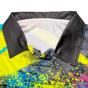 Custom Breathable Sublimation Polo-Shirt – Unisex Sportswear --collar view