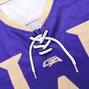 Fusion Purple Ice Hockey Jersey – Modern Sublimated Design----collar