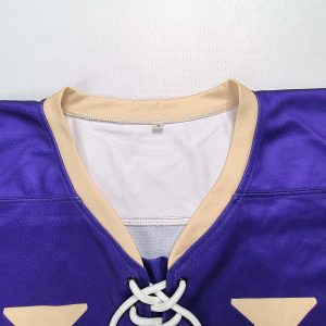 Fusion Purple Ice Hockey Jersey – Modern Sublimated Design----collar