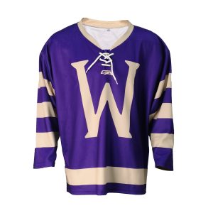 Fusion Purple Ice Hockey Jersey – Modern Sublimated Design---- front view