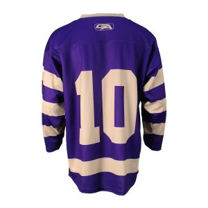 Fusion Purple Ice Hockey Jersey – Modern Sublimated Design----back view