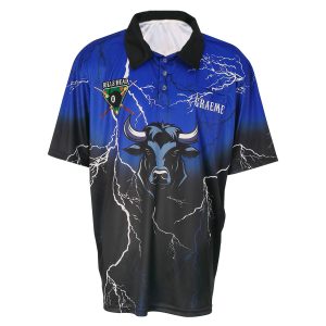 Personalized Sublimation Polo – Lightweight Sports Shirt --front view