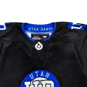 Custom Team Ice Hockey Jersey Sublimation Hockey Uniform Wholesale Factory Direct--collar view