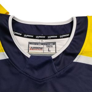 Manufacturer Wholesale Ice Hockey Jersey Sublimation Printing Ice Hockey Uniform collar view