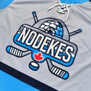 OEM Custom Logo Hockey Jerseys Sublimated Ice Hockey Uniforms--logo details