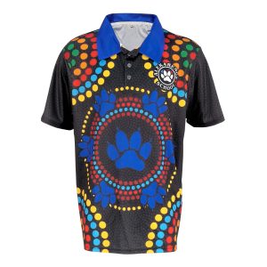 High Quality Wholesale Custom Design Polo Shirt Sublimation Printing-- front view