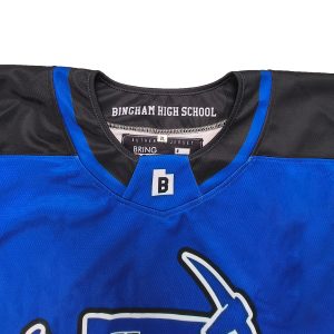 High Quality Custom Ice Hockey Jersey Professional Training Team Hockey Wear--collar detail view 
