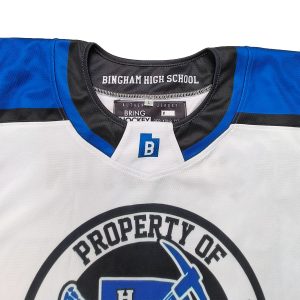 Custom Sublimation Printing Ice Hockey Jersey Hockey Wear for Team--collar view