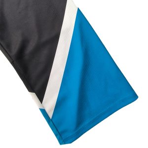 Stylish Black  Blue Sublimation Custom Lacrosse Long Pants-detail view