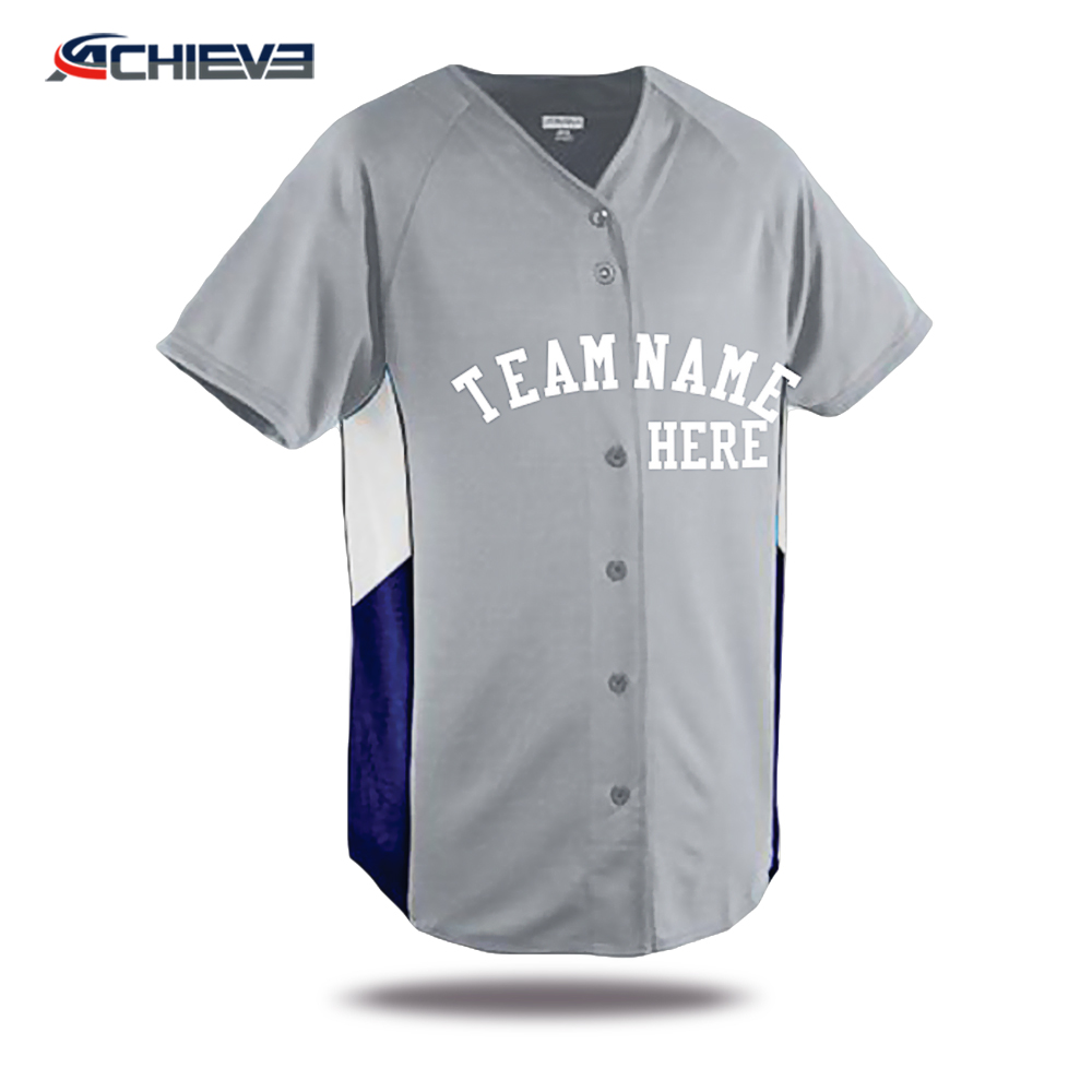 High Quality New Design Baseball Team Jersey  Double Polyester Baseball Uniform