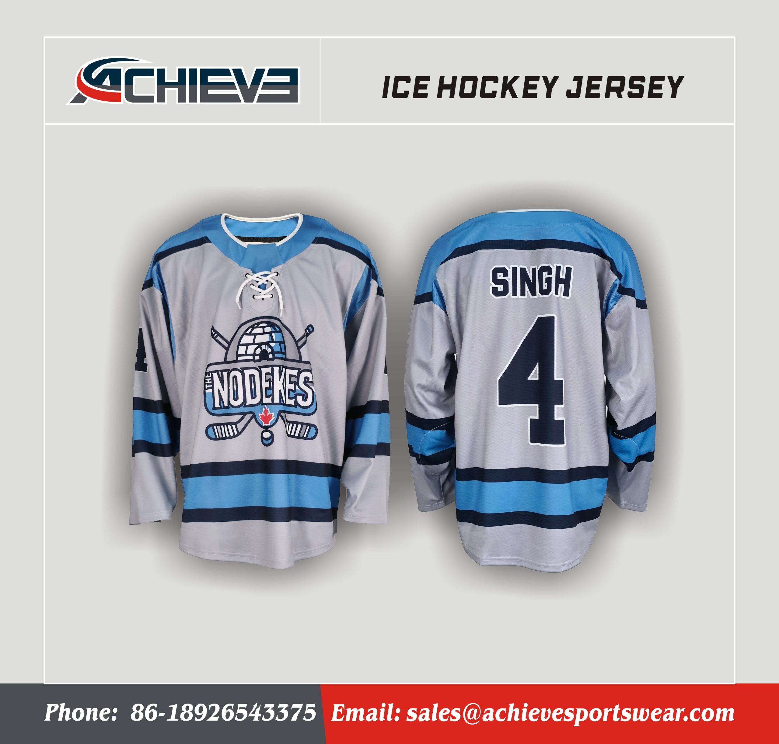 OEM Custom Logo Hockey Jerseys Sublimated Ice Hockey Uniforms