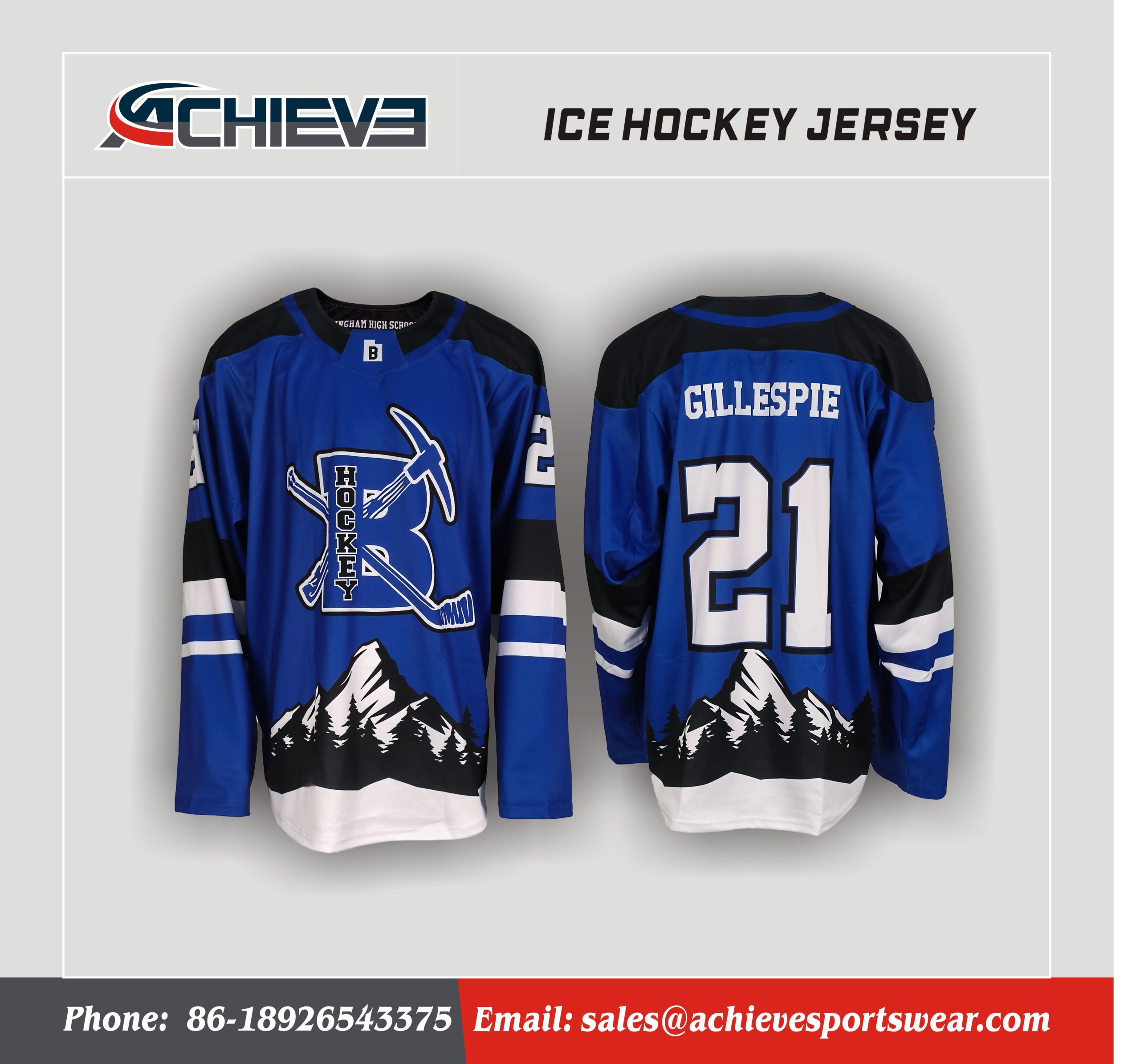 High Quality Custom Ice Hockey Jersey Professional Training Team Hockey Wear
