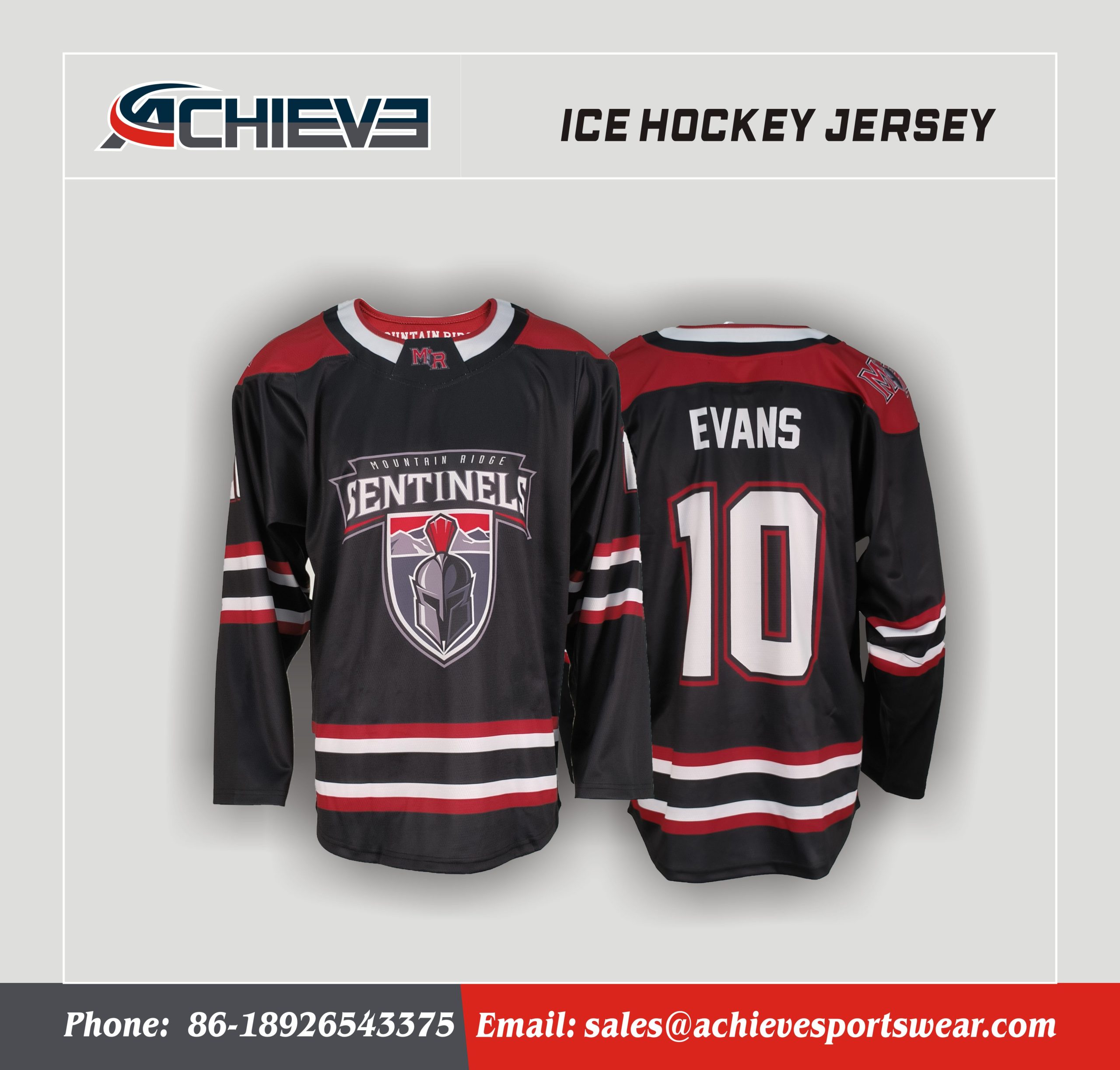 OEM Hockey Jerseys Sublimated Printing Number Ice Hockey Uniforms