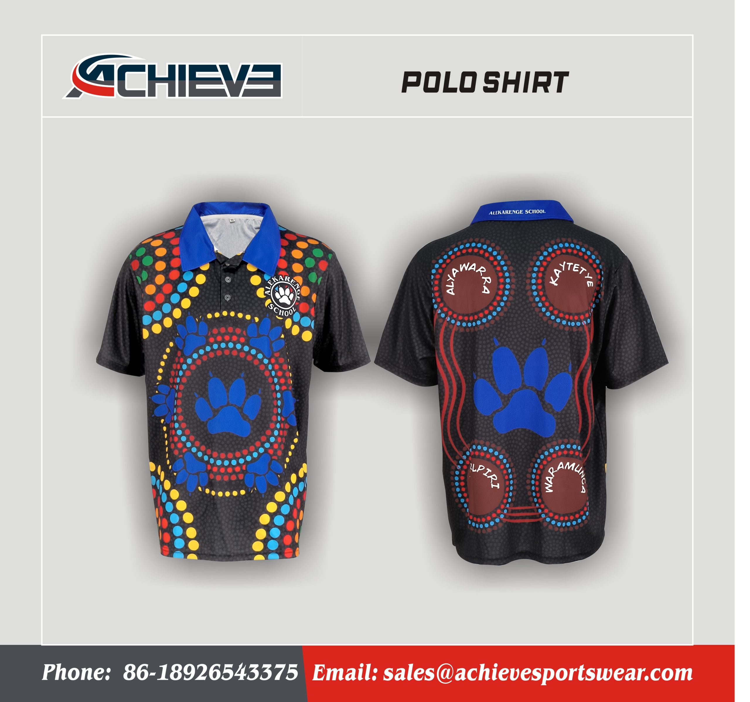 High Quality Wholesale Custom Design Polo Shirt Sublimation Printing