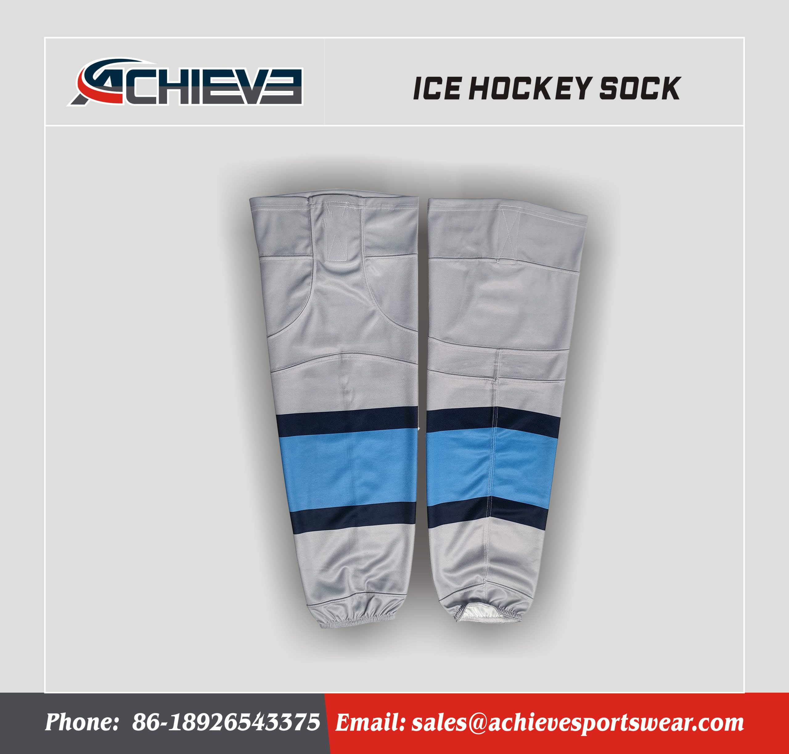 Customized High Quality Wholesale Men Sports Ice Hockey Socks