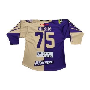 Sublimated Purple Hockey Jerseys Durable Team Uniforms Sublimated-back view