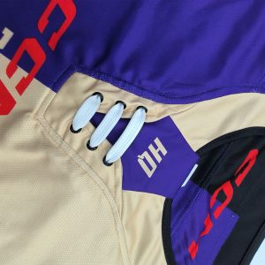 Sublimated Purple Hockey Jerseys Durable Team Uniforms Sublimated-collar view
