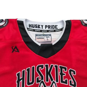 Sublimated Custom Logo Hockey Jerseys OEM Ice Hockey Uniforms-collar view